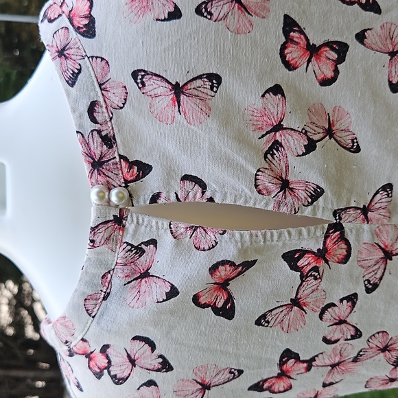 VGC Size 10 linen mix slip dress, light, cool, breezy perfect summer dress ☀️ - Picture 10 of 13